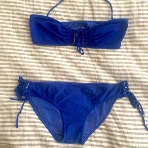 Rachel Pally Blue yacht bathing suit bikini